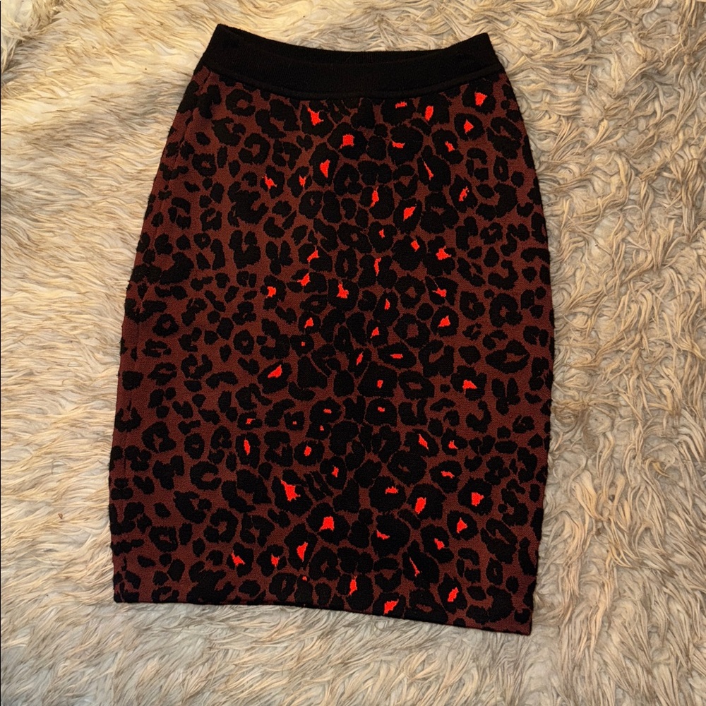 ALC Leopard Print Pencil Skirt